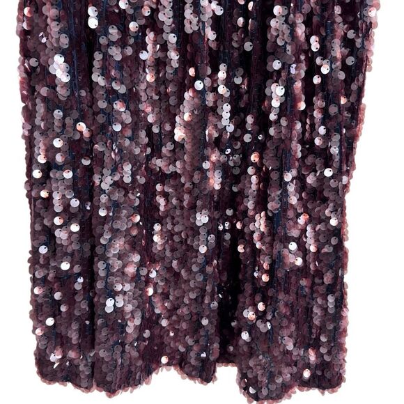 Dhruv Kapoor Sequined-Babydoll Mini Dress Blue in Slate XS - Picture 8 of 14